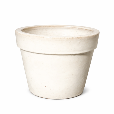 Donica prosta z rantem biała