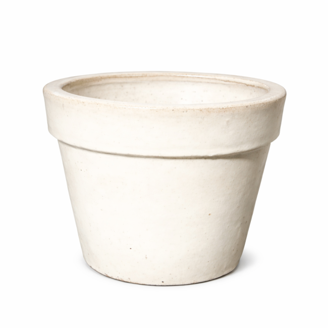 Donica prosta z rantem biała