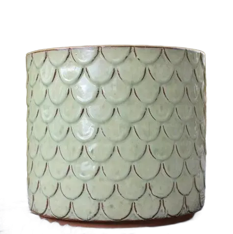 Donica walec Łuska jasna zieleń