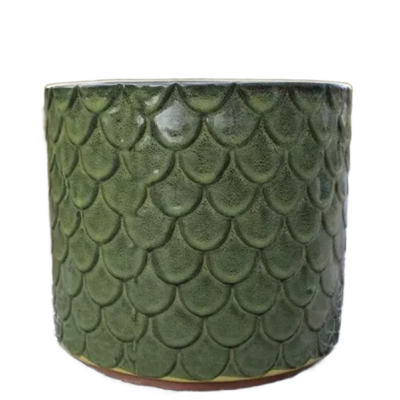 Donica walec Łuska zielona