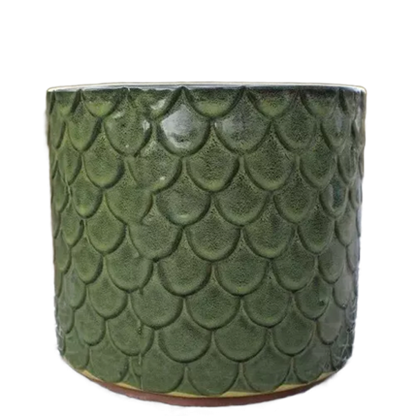 Donica walec Łuska zielona