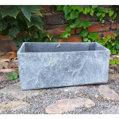 Donica prostokątna skrzynia szara betonowa