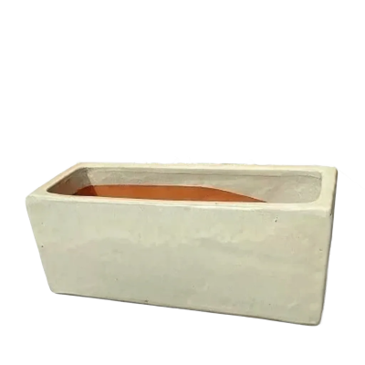 Donica skrzynia ceramiczna kremowa