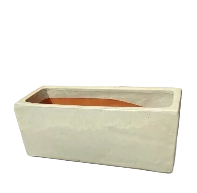 Donica skrzynia ceramiczna kremowa