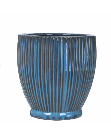 Donica Maisy ryflowana niebieska