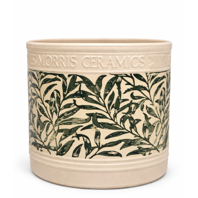 Donica William Morris krem zielone liście