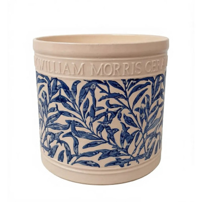 Donica William Morris krem niebieskie liście