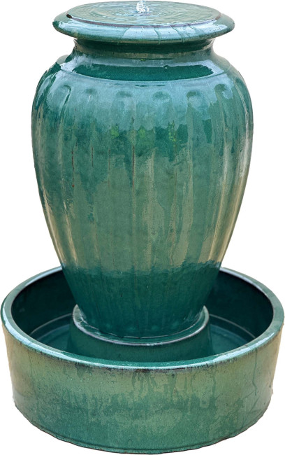 Fontanna ceramiczna Camille zielona
