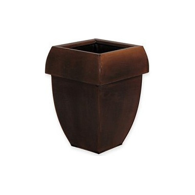 Donica metalowa kwadratowa miedziana