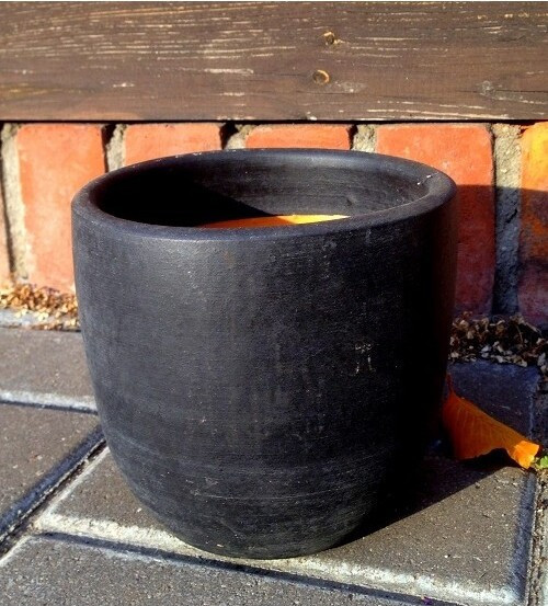 Osłonka ceramiczna matowa okrągła czarna