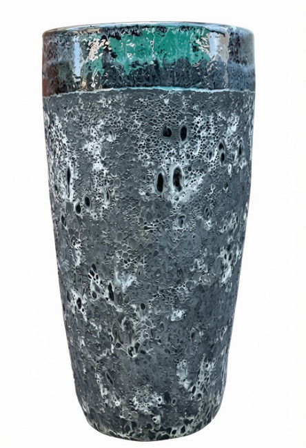 Wazon vulcano czarny