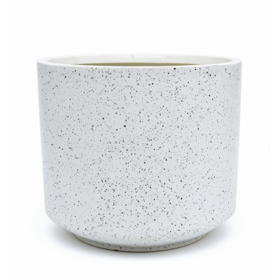 Donica biała walec zaokrąglony