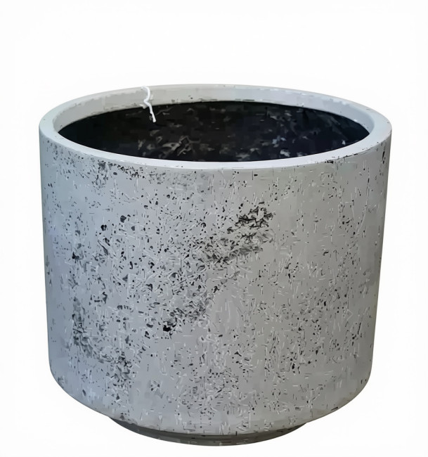 Donica walec zaokrąglony szara