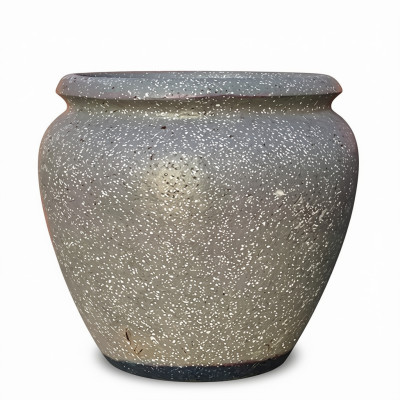 Donica waza pękata szary kamień