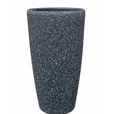 Donica okrągły wazon czarny