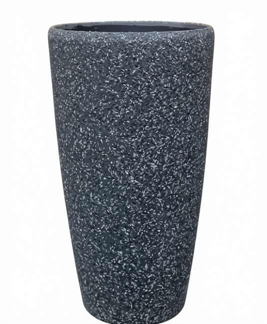 Donica okrągły wazon czarny
