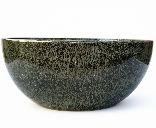 Donica łódka czarna lakierowana