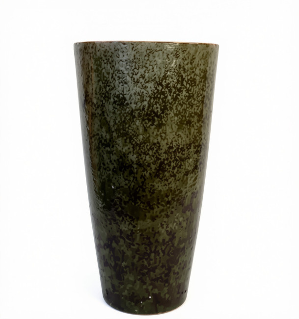 Donica wysoki wazon czarny lakierowany imitacja kamienia