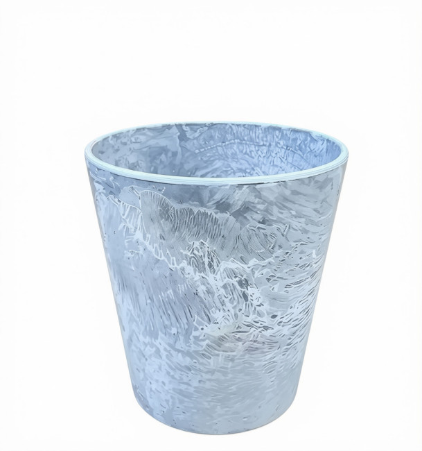 Doniczka Artstone Claire okrągła szara osłonka