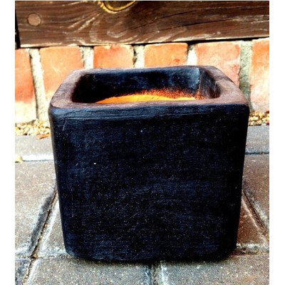 Osłonka ceramiczna matowa sześcian czarny