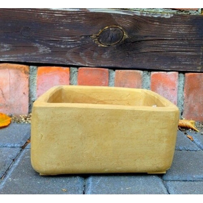 Osłonka ceramiczna matowa kwadratowa jasnobrązowa