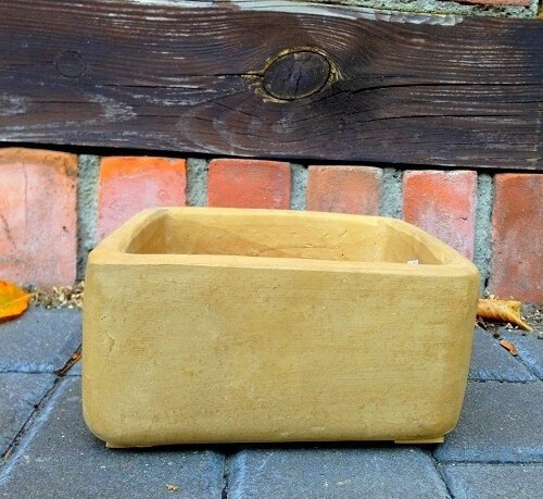 Osłonka ceramiczna matowa kwadratowa jasnobrązowa