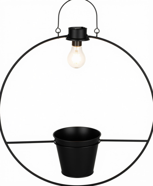 Lampa solarna Dimitri wisząca czarna