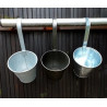 Doniczka wisząca metalowa ocynk z połyskiem