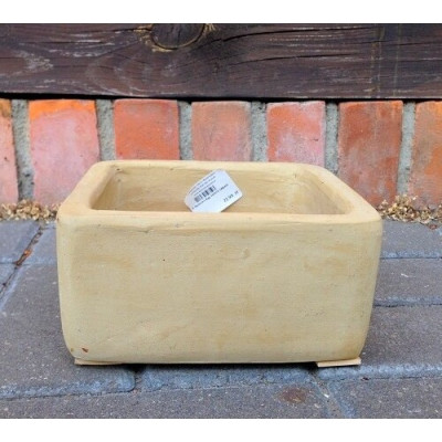 Osłonka ceramiczna matowa kwadratowa kremowa