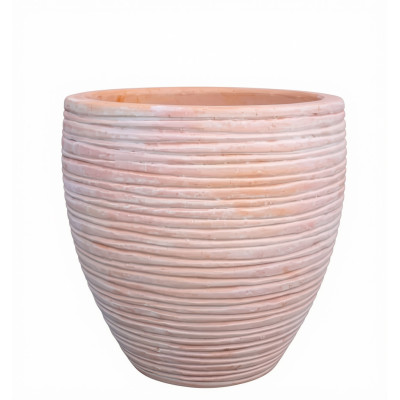 Donica terakota Misty egg ryflowany