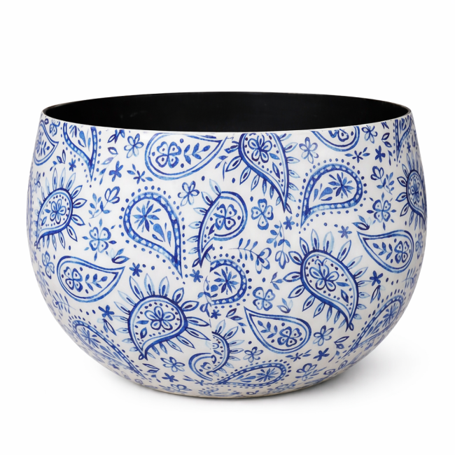 Doniczka metalowa Paisley