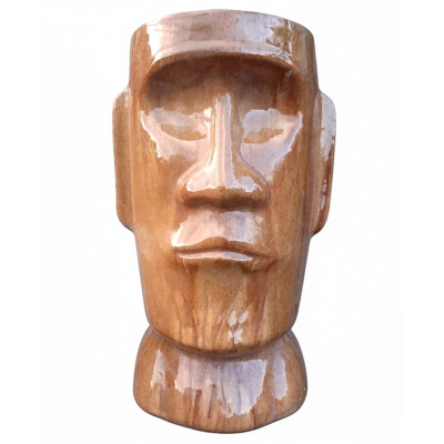 Donica Głowa Moai miodowa