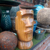 Donica Głowa Moai miodowa