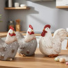 Kogut ceramiczny brąz