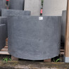 Beton architektoniczny donica walec niski grafit