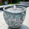 Fontanna ceramiczna vulcano Fisher turkus baryłka
