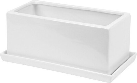 Doniczka Skrzynka Ritz biała