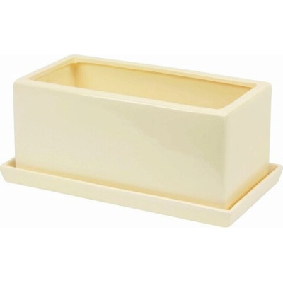 Doniczka Skrzynka Ritz kremowa