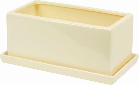 Doniczka Skrzynka Ritz kremowa