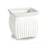 Doniczka Lisbon biała waza kwadratowa