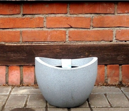 Donica Wave Globe jasnoszary granit