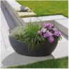 Donica Wave Globe Jardiniere czarny granit