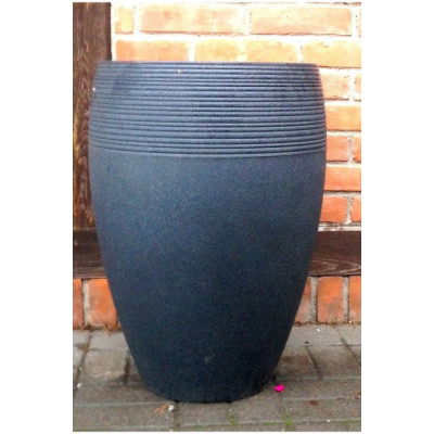 Wysoka donica Lineo High czarny granit