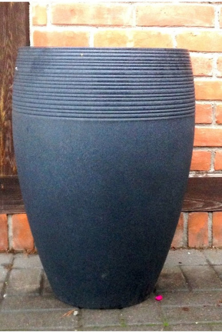 Wysoka donica Lineo High czarny granit