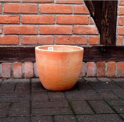 Donica okrągła jasna terakota