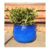 Donica szkliwiona kula niebieska
