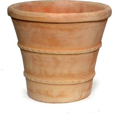 Donica okrągła jasna terakota Grecki Stożek