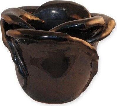 Donica szkliwiona ceramiczna Róża