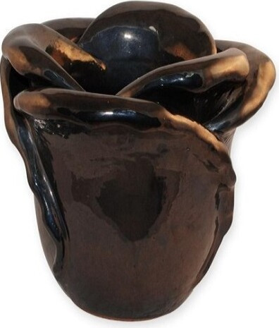 Donica szkliwiona ceramiczna Róża wazon