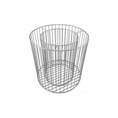 Donica gabionowa stożek z koszem